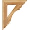 Ekena Millwork Olympic Traditional Rough Sawn Bracket w/ Offset Brace, Western Red Cedar, 6"W x 20"D x 24"H BKT0604X20X24OLY01RWR - alternate 2